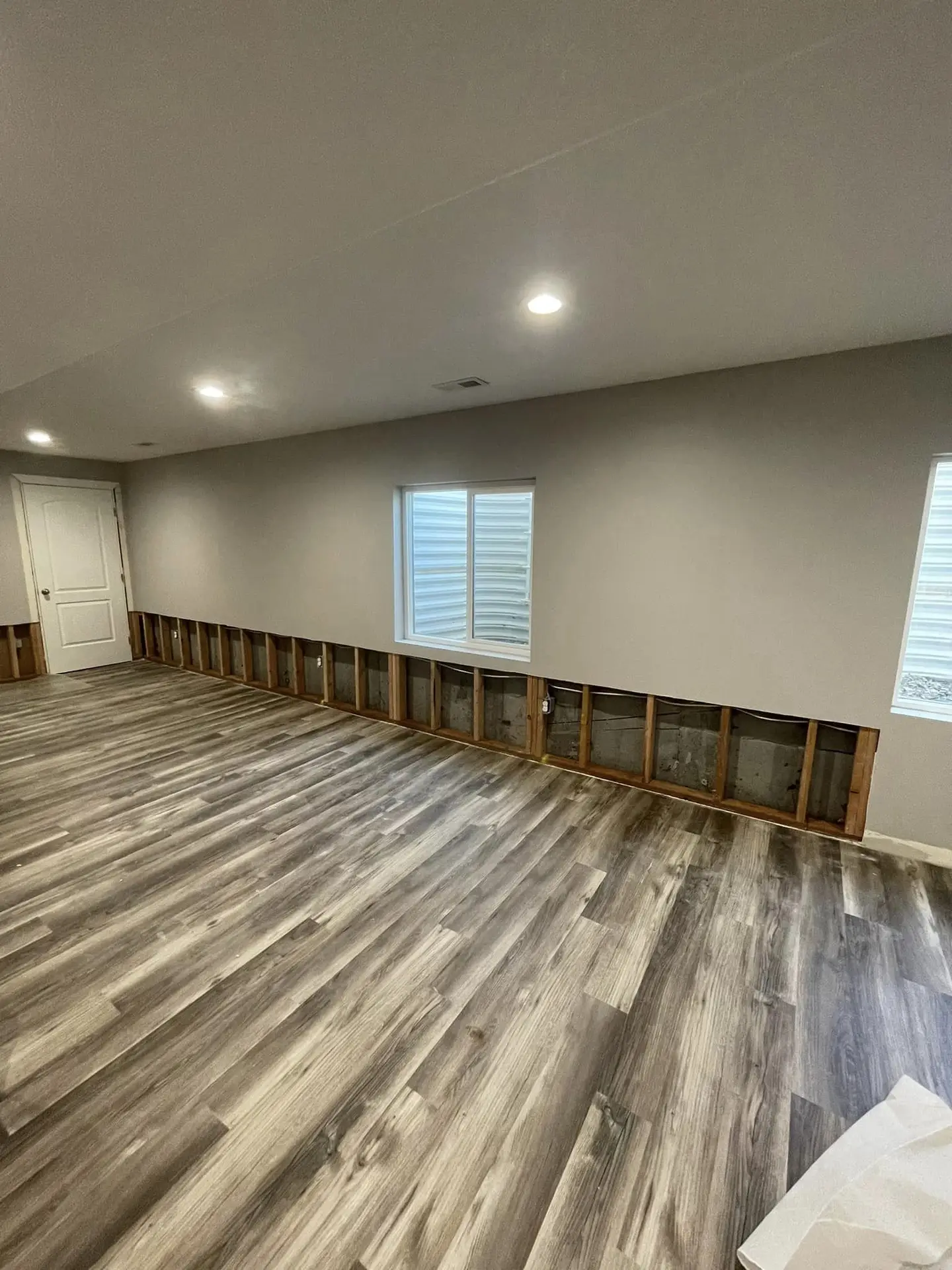 Drywall Installation due to heavy rain water damage.