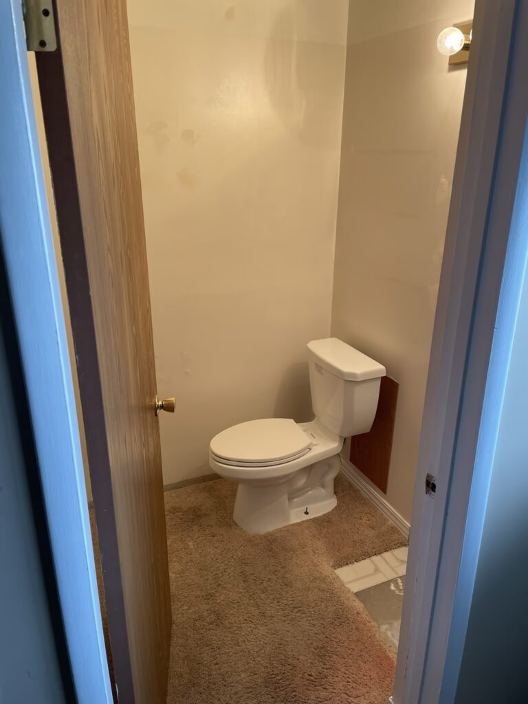 Carpet removal in bathroom Las Vegas